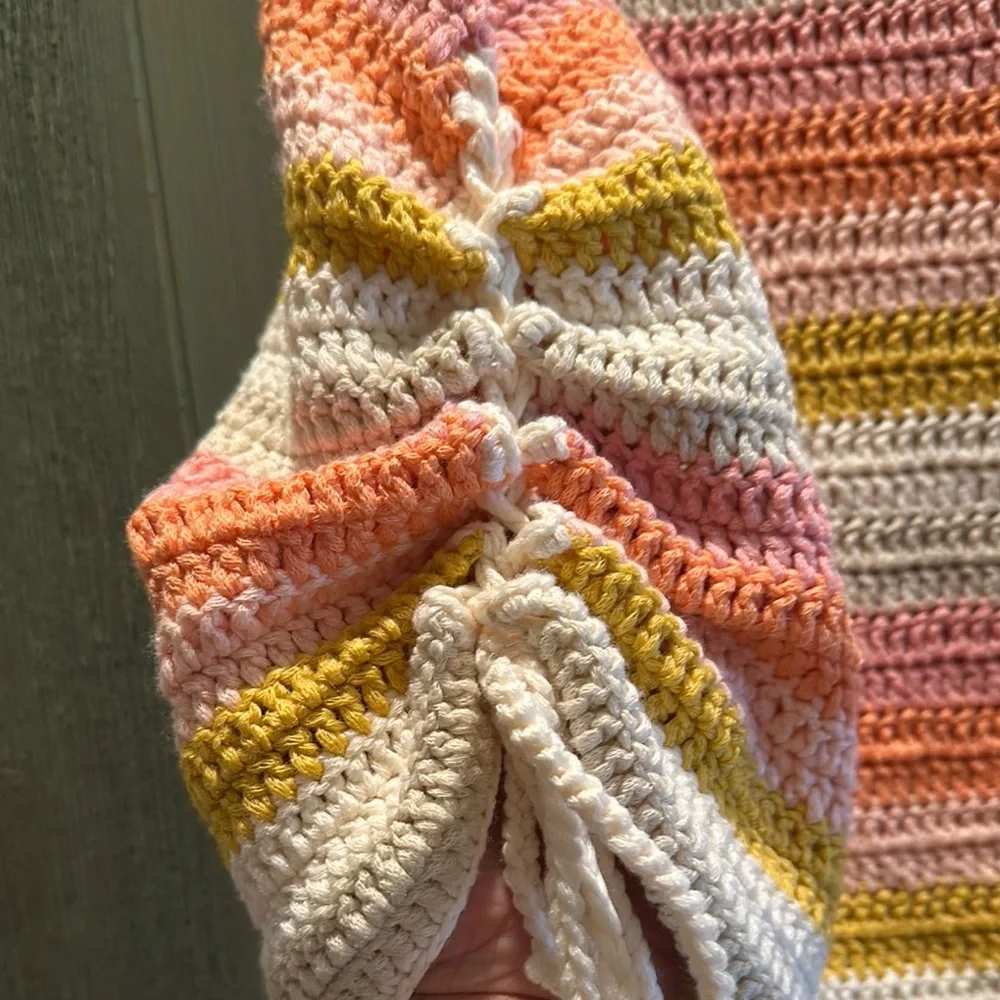 CHARLIE B Pink and Yellow Striped Tank Top - Picture 6 of 6